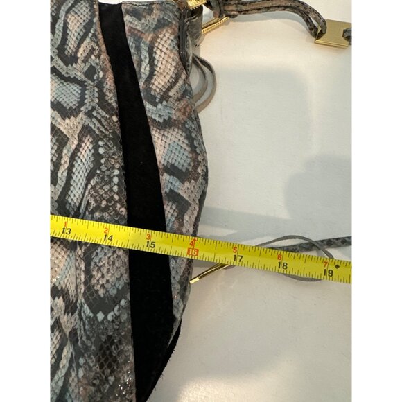 Aimee Kestenberg Purse Tuscany Snakeskin/Suede Hobo Bag Modern Designer MobWife - Picture 8 of 13